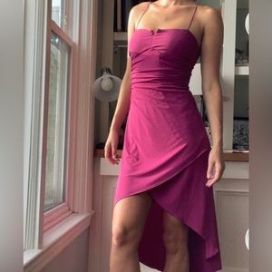 y2k City triangles pink midi dress